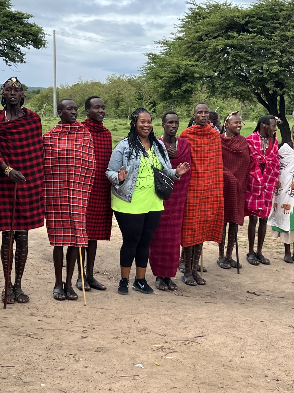 Wendy sharing a joyful cultural experience with local hosts